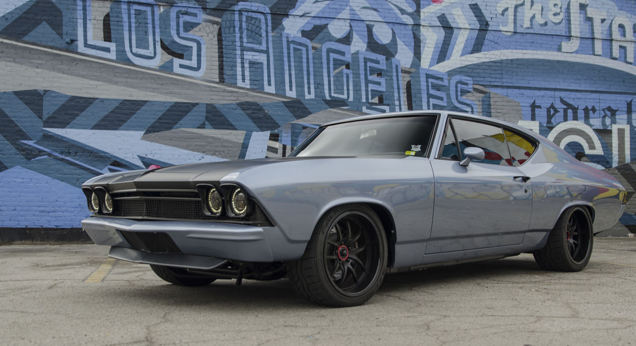 1968 Chevrolet Chevelle American Racing VF529 Black Wheel Pros